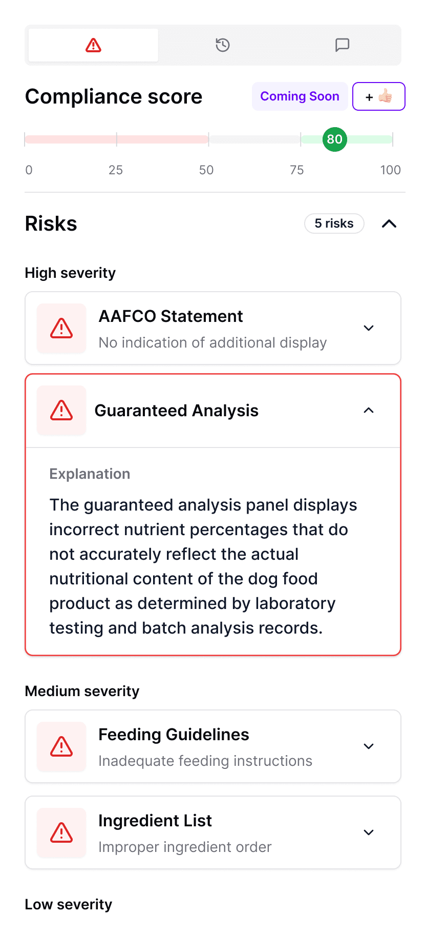 Pet care compliance remediation
